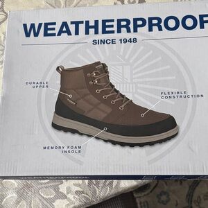 Weatherproof Men's Brown and Black Outdoor Boots